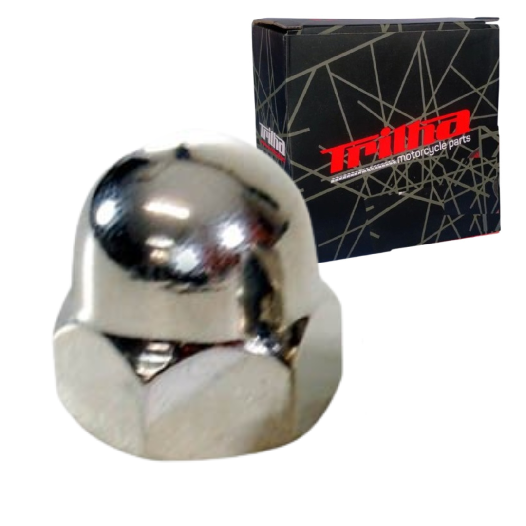 0720d1930149da22cba0c832468d3875.png Porca Cega Do Amortecedor 10mm - Titan/Biz/Pop/Fan/Ybr/Factor/Dream - Imagem 1
