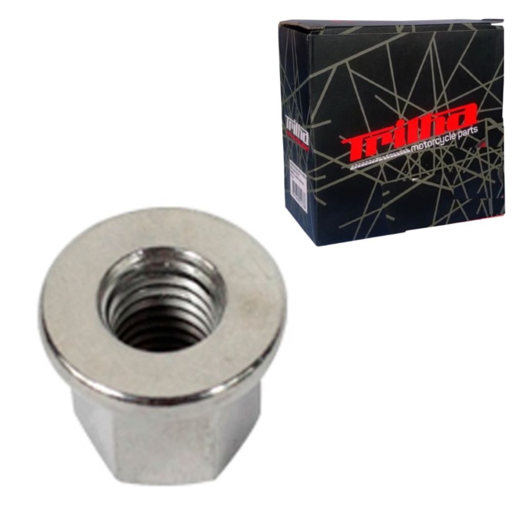 312e437a5d788fc924d03be432dc676b.png Porca Flange Fixar Escape 8mm - Pop/Biz/Bros/Titan/Xre - Imagem 1