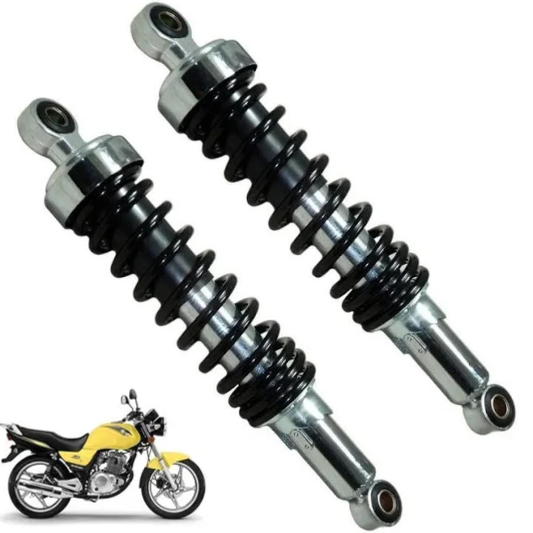 53762cc4c7440569a0fa8730882e53d9.png Par Amortecedor Traseiro Suzuki Yes 125 Mola Preta - Imagem 4