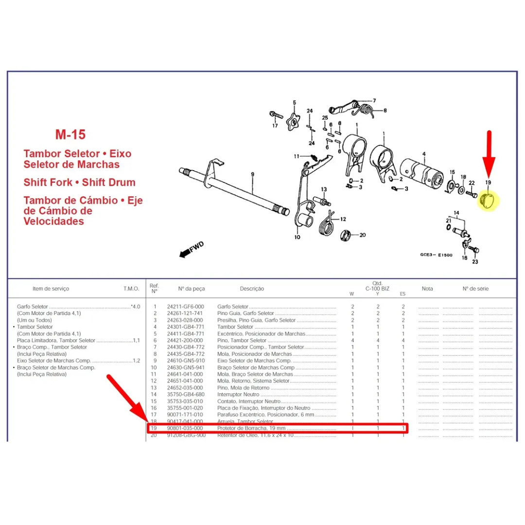 57bc6c9b01c080c8242da0319c5576a6.png Tampa Tambor Borracha Seletor Macha BIZ DREAM POP CRF STAR - Imagem 2