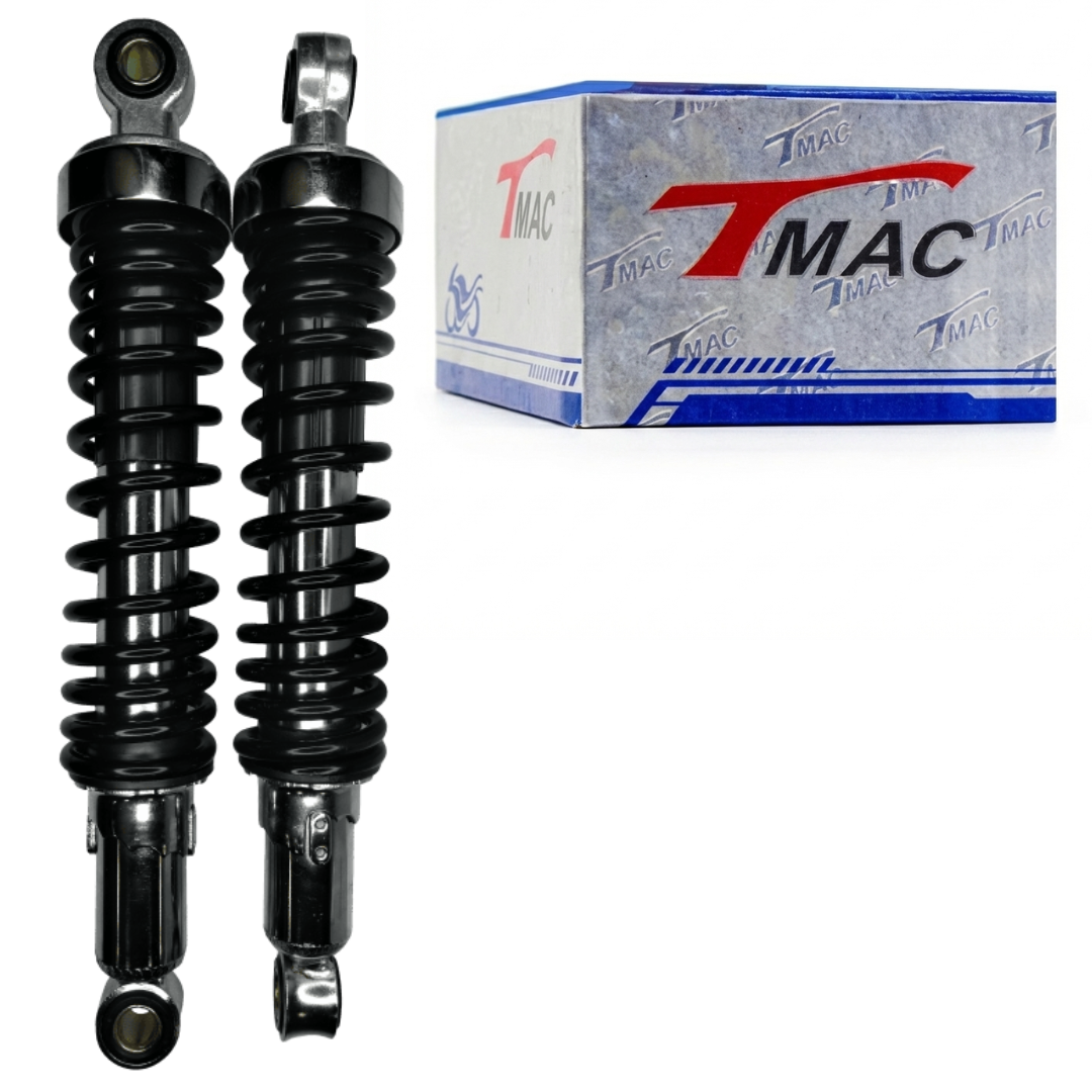 bf42d5fa2efa651e8625b7aa93513af0.png Par Amortecedor Traseiro Suzuki Yes 125 Mola Preta - Imagem 1