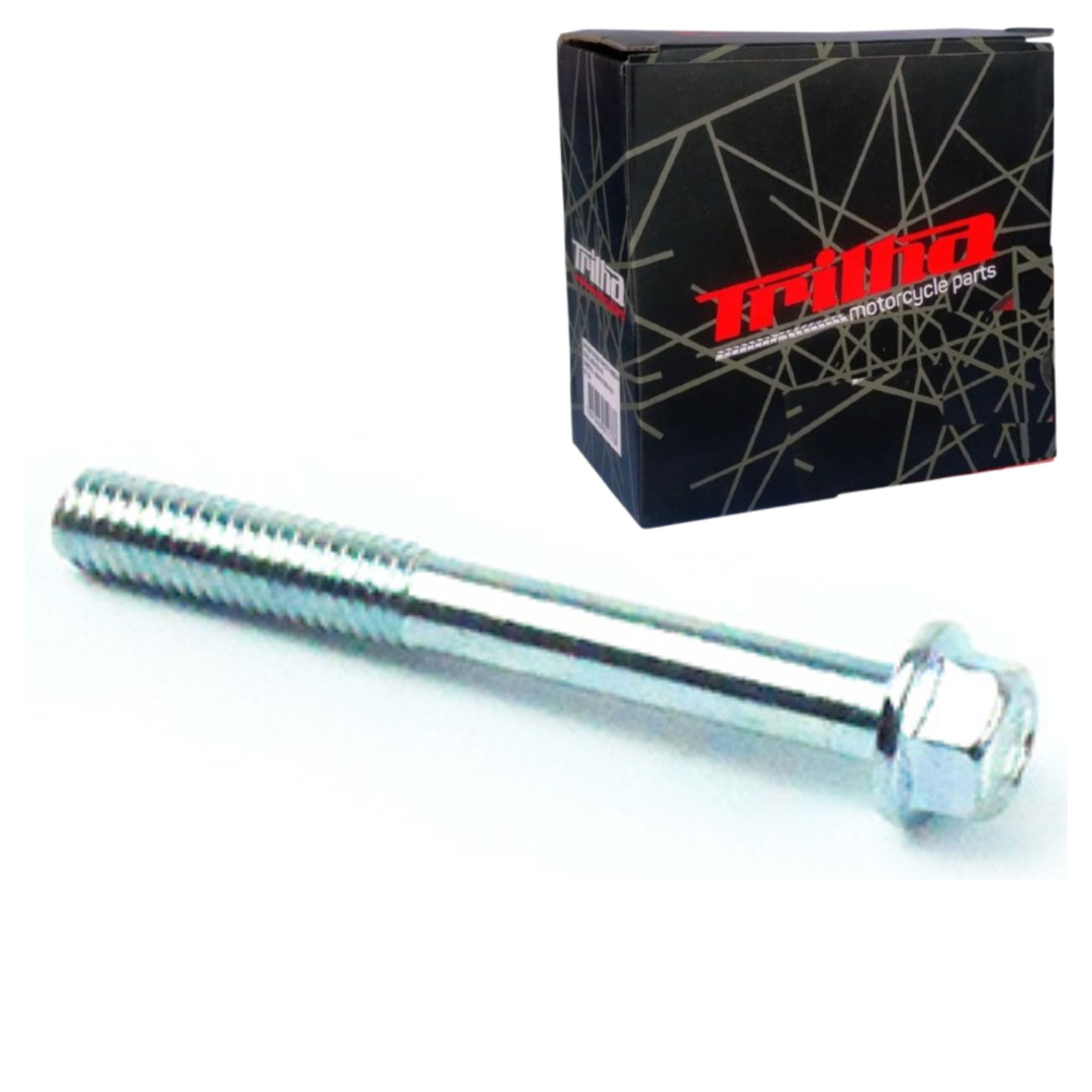 746100eb6f3aee3cf4d0410d8f8d66c7.png Parafuso Flange 6X50 Tampa Direita Motor - Cg/Today/Titan/Xlr/Tvs - Imagem 1