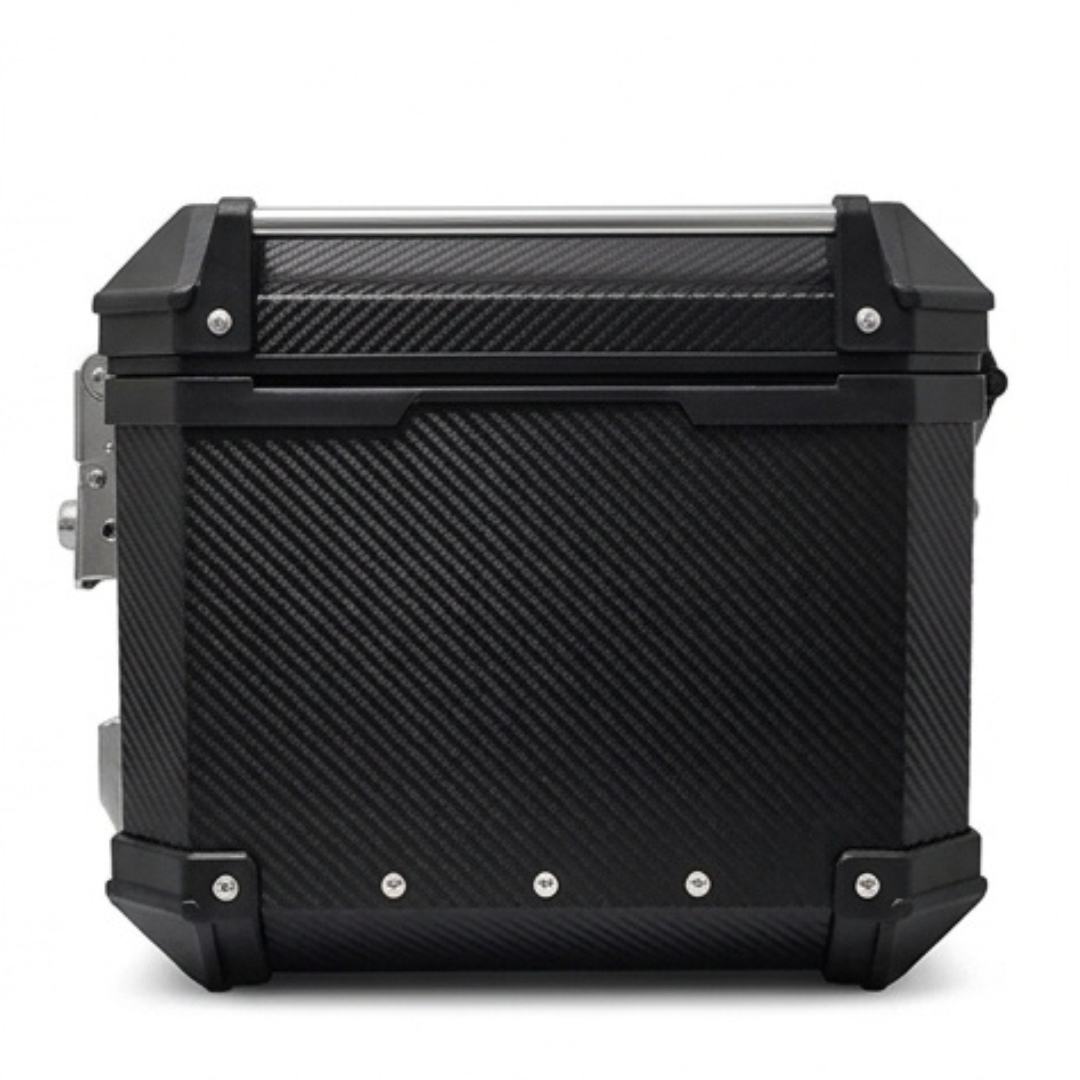 b8be41587cc8cb9b91e0cc20f5906911.png Bauleto Alumínio 45L Universal Moto Com Base Forrado Preto - Imagem 4