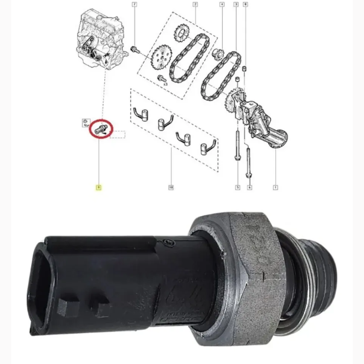cf4637003cabbc47d5de9329e20a56f0.png Sensor Pressão Oleo MASTER DUSTER FLUENCE KWID LOGAN SANDERO - Imagem 5