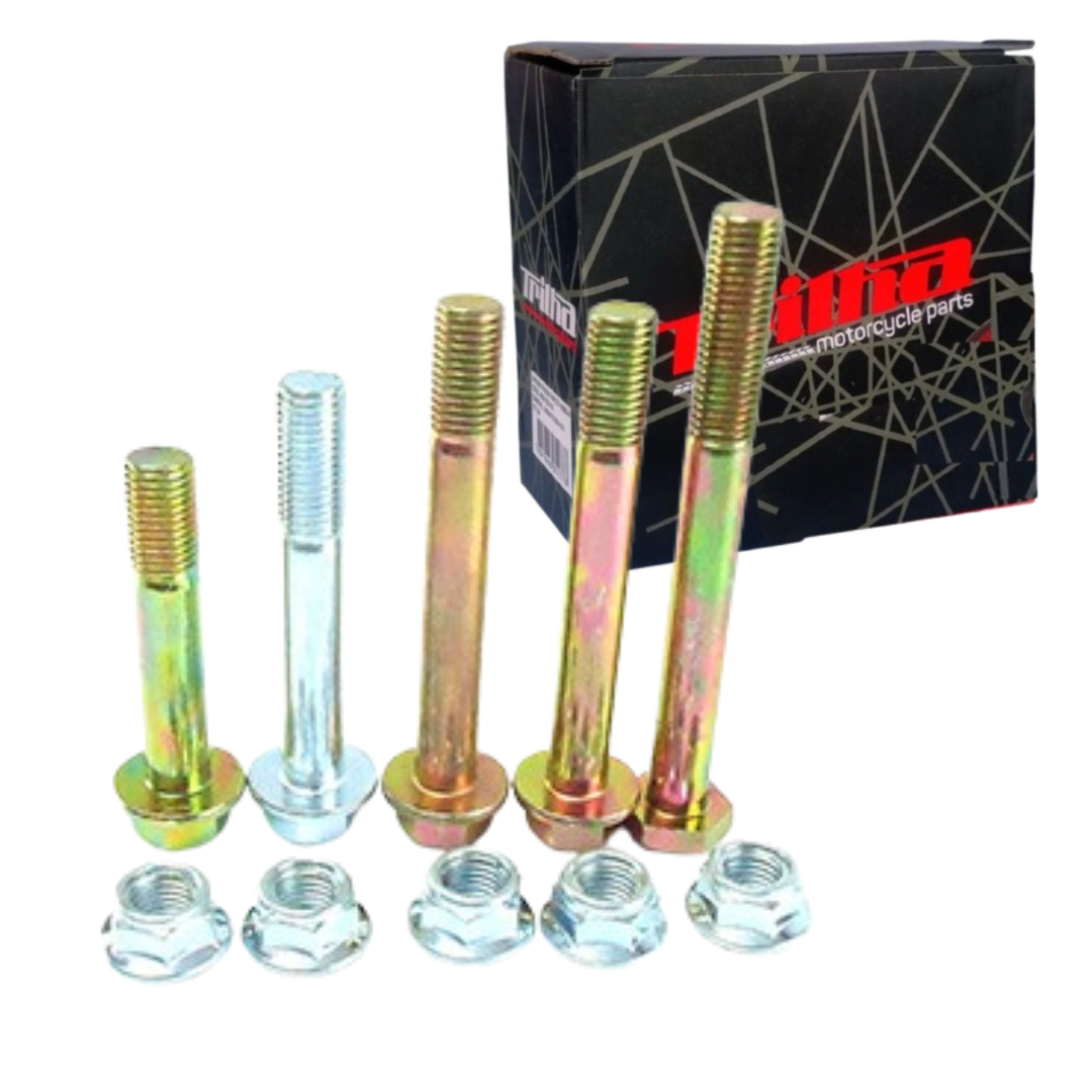 088cc11389c04d748dfdce8cde51639d.png Kit 5 Parafusos Com Porca Do Pro-Link - Xlr125 - Nx/Xr200 - Imagem 1