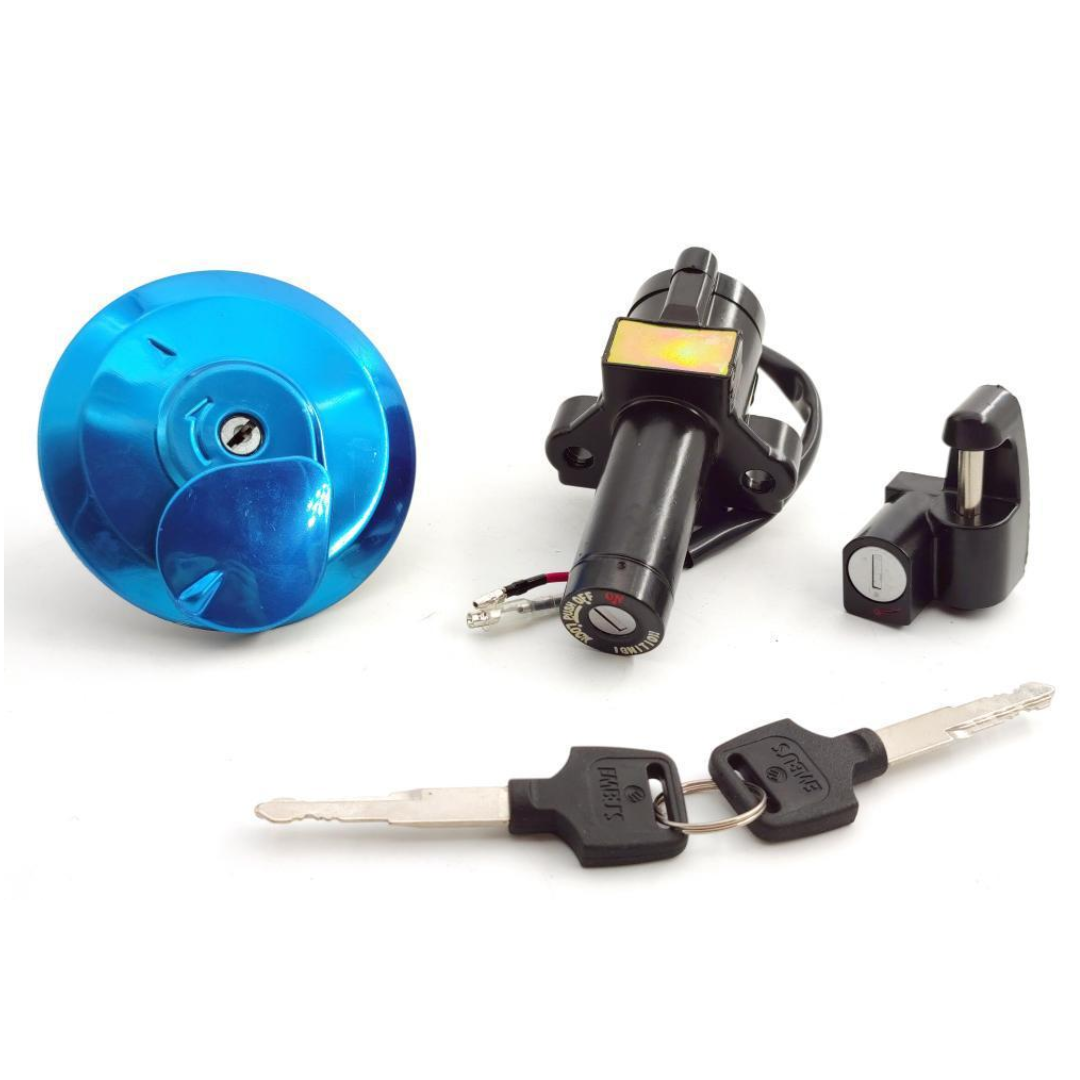 56e67d844fcbcff8676706f5a9c527b2.png Kit Chave Ignição Tampa Tanque Trava XR 250 Tornado 01 A 05 - Imagem 1