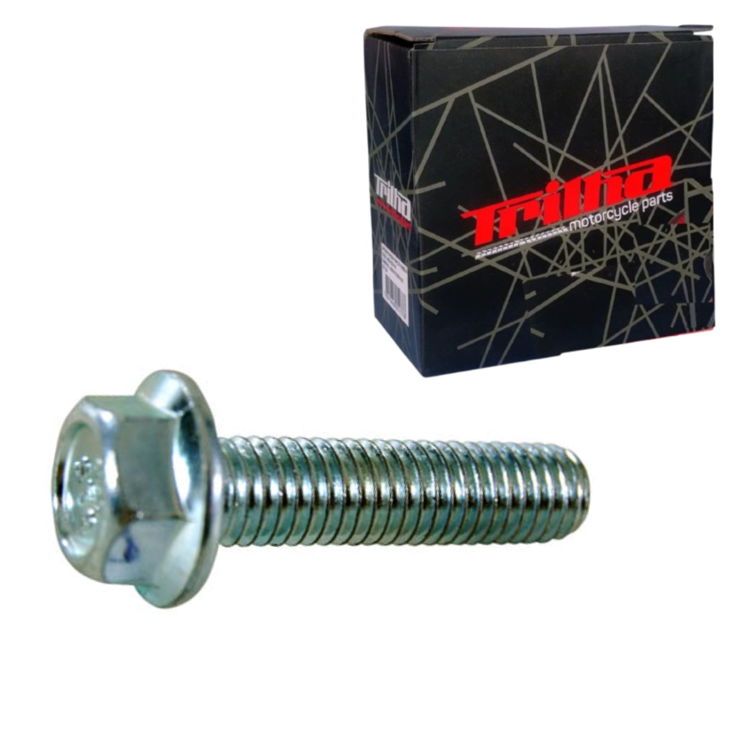 9f6f71f0533f458a010fe47b681603d0.png Parafuso Flange 8X32 Fixação Pedal Partida - Titan/Fan/Today - Imagem 1